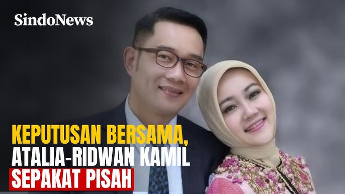 Ridwan Kamil Dan Atalia Praratya Sepakat Berpisah! Ini Faktanya