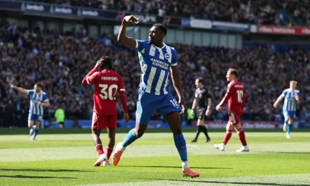 Kejutan Besar! Liverpool Dipermalukan Brighton di Kandang Sendiri