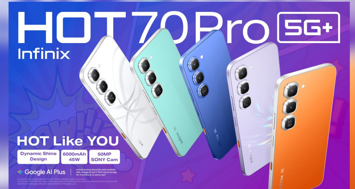 Infinix Hot 70 Pro Resmi Meluncur, Bodi Bisa Berubah Warna!