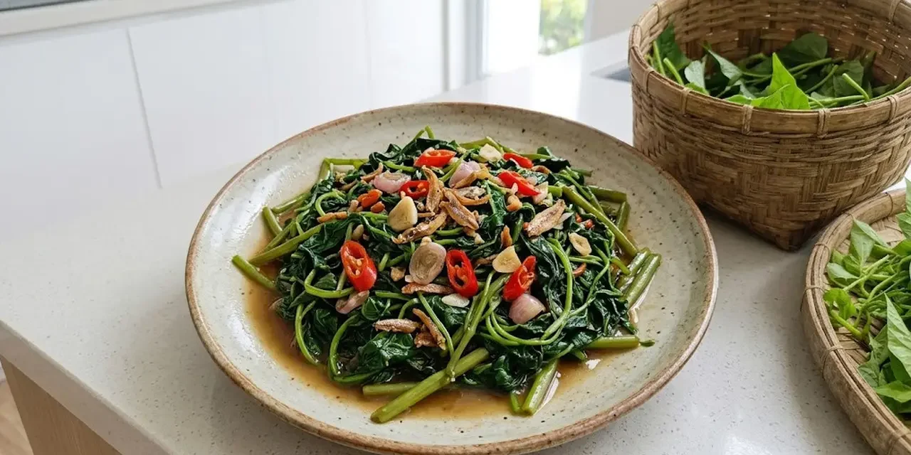 Resep Tumis Daun Ubi Jalar Sederhana, Gurih dan Pedas