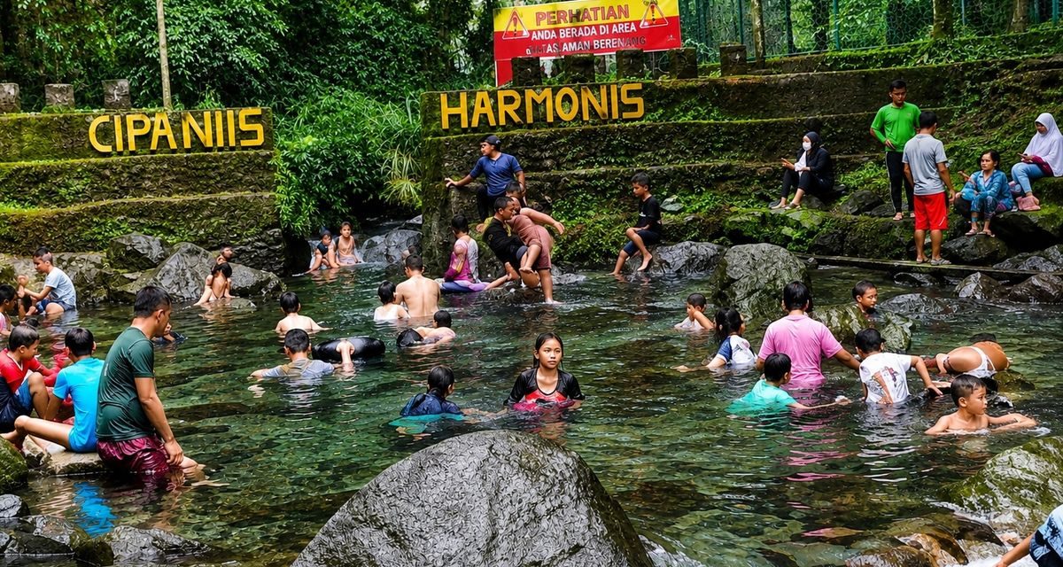 Wisata Cipaniis Kuningan, Pesona Mata Air Segar di Kaki Gunung Ciremai