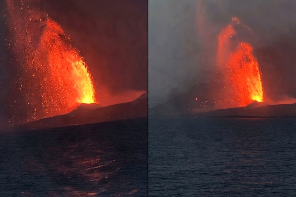 Dentuman erupsi Gunung Anak Krakatau